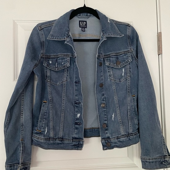 GAP Stretch Denim Jacket, Petite XS - Picture 1 of 7